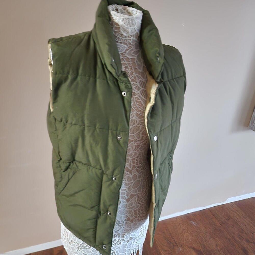 LKNW Vest empolham vest puffer no hood reversable jacket m